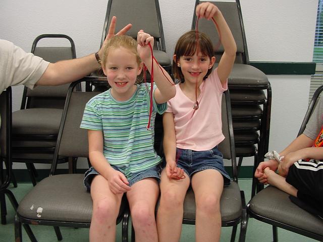 Caty Johnson and Paige Cherry with Bead Necklace.JPG